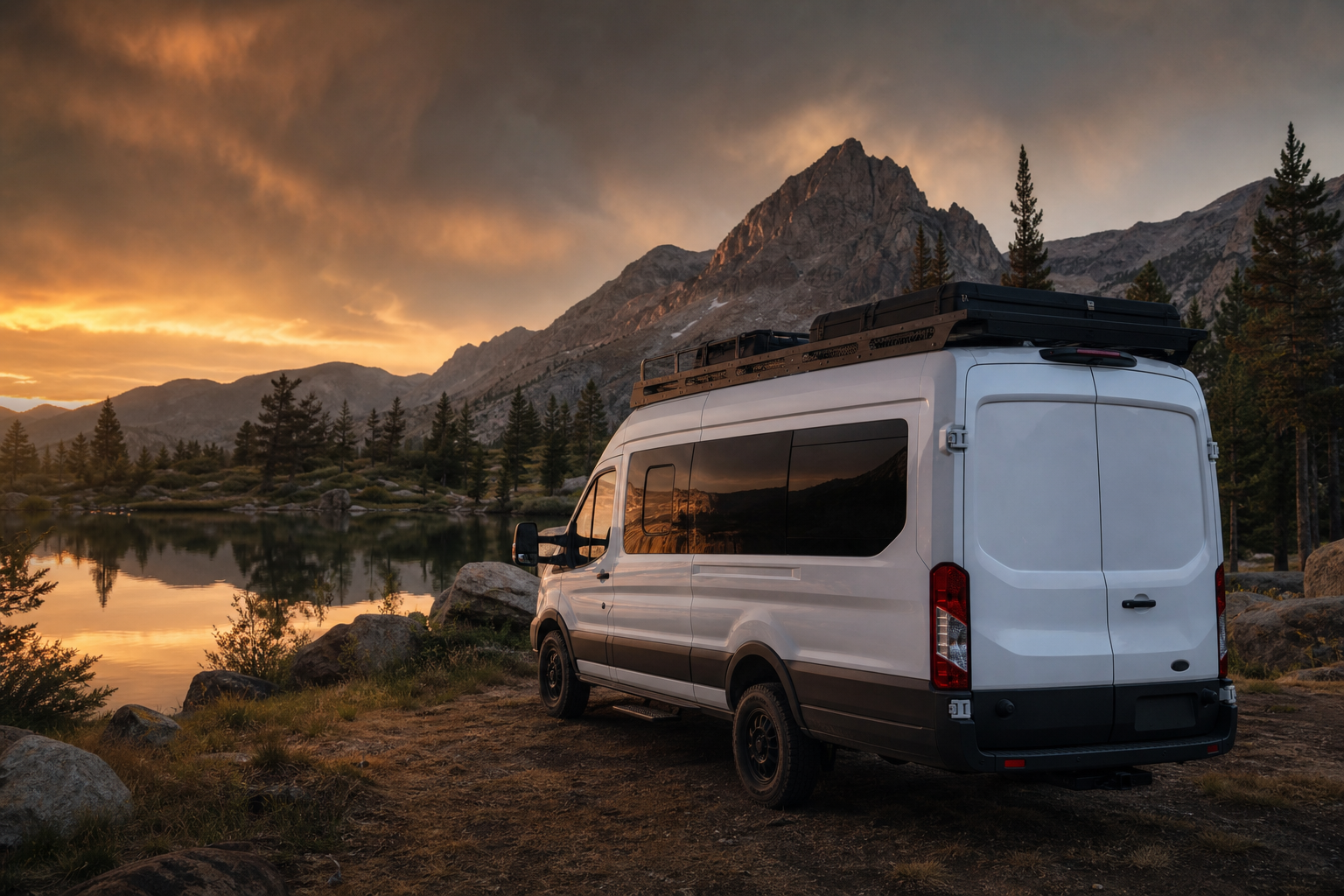 Camper-Van in der Natur